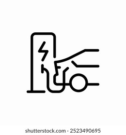 energy car station icon sign vector