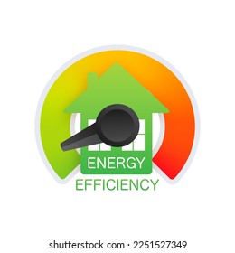 Energy chart for concept design. 3d vector illustration. Chart concept. Vector icon.