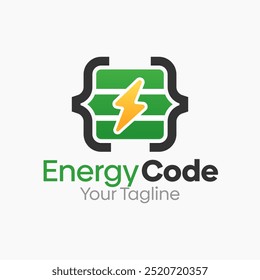 Energy Code Logo Design Template. Good for Business, Agency, Community and Organization