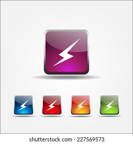 Energy Colorful Vector Icon Design