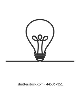 Energy concept represented by light bulb icon. Isolated and Flat illustration