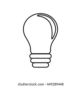 Energy concept represented by light bulb icon. isolated and flat illustration 