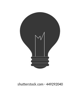 Energy concept represented by light bulb icon. isolated and flat illustration 
