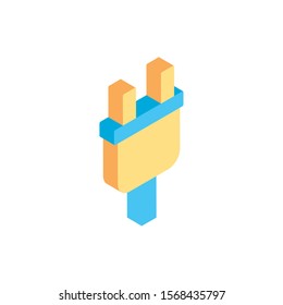 energy connector wire isolated icon vector illustration design