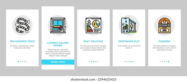 energy conservation green save onboarding mobile vector efficiency environment, eco earth, ecology renewable, world nature, international energy conservation green save illustrations
