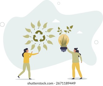 Conservación de energía como bajo consumo de iluminación de energía. vida y empleo de las personas.