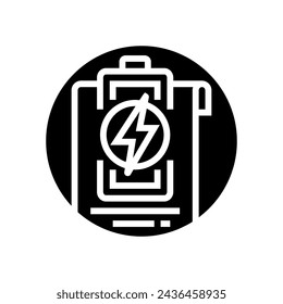 energy conservation programs glyph icon vector. energy conservation programs sign. isolated symbol illustration