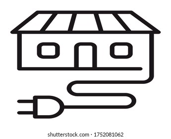 Vector de iconos de CONSUMO ENERGY para web y aplicación