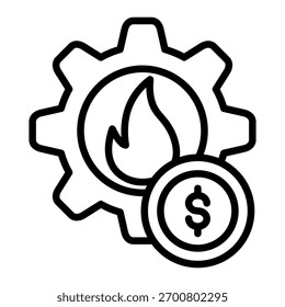Energy Cost Efficiency Icon Element For Design