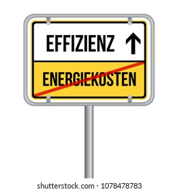 Energy costs Energy efficiency - German Translation: Energiekosten Effizienz