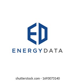 Energy Data, ED Logo Templates and Industrial