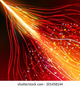 Energy design against dark background. EPS 10 vector file included