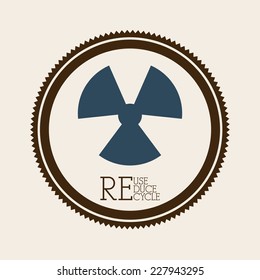 Energy design over beige background, vector illustration