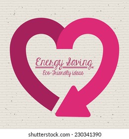 Energy design over beige background,vector illustration