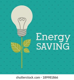 Energy design over blue background, vector illustration