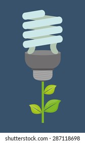 Energy design over blue background, vector illustration.