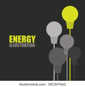 energy design over dark background, vector illustration