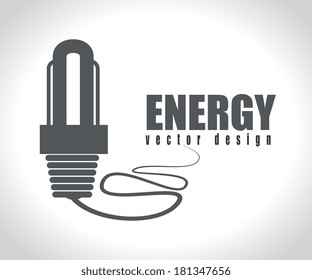 energy design over gray background, vector illustration
