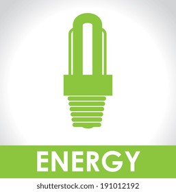 Energy design over gray background ,vector illustration
