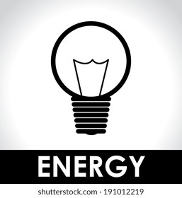 Energy design over gray background ,vector illustration