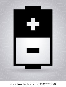 energy design over gray background vector illustration