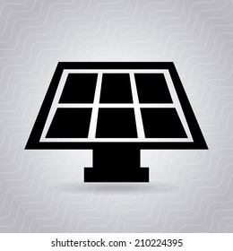energy design over gray  background vector illustration