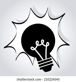 energy design over gray background vector illustration