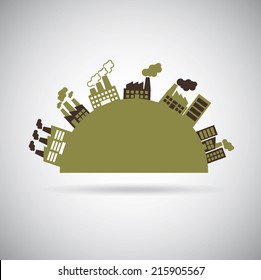 energy design over gray  background vector illustration