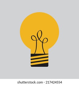 energy design over  gray background vector illustration