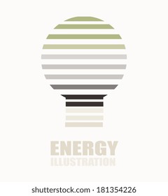 energy design over white background, vector illustration