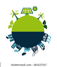 energy design over white background, vector illustration