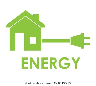 Energy design over white background ,vector illustration