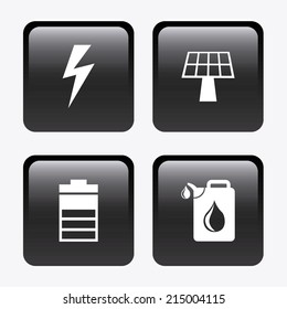 energy design over white background vector illustration
