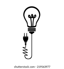 Energy design over white background, vector illustration