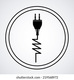 Energy design over white background, vector illustration