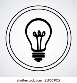 Energy design over white background, vector illustration