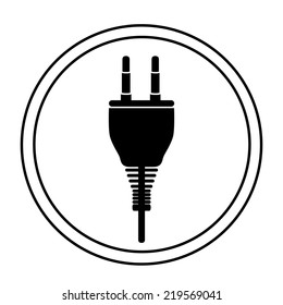 Energy design over white background, vector illustration