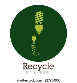 Energy design over white background, vector illustration