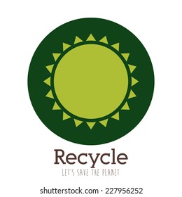 Energy design over white background, vector illustration