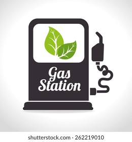 Energy design over white background, vector illustration.