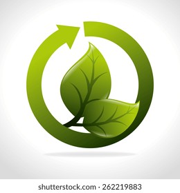 Energy design over white background, vector illustration.