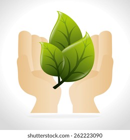Energy design over white background, vector illustration.