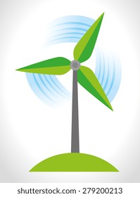 Energy design over white background, vector illustration.