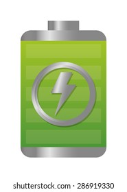 Energy design over white background, vector illustration.