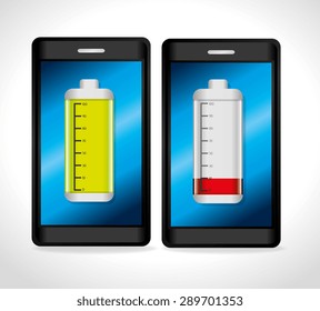 Energy design over white background, vector illustration.