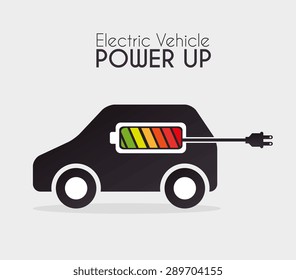 Energy design over white background, vector illustration.