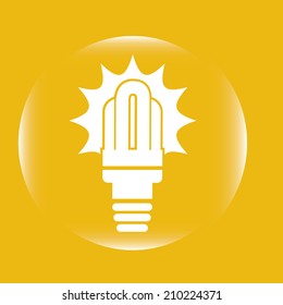 energy design over yellow  background vector illustration