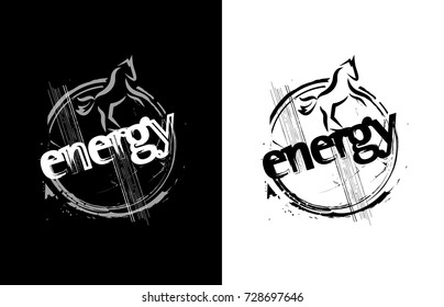 Energy design- vector illustration for t-shirt