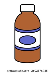 Energy Drink Bottle Icon. Vector.