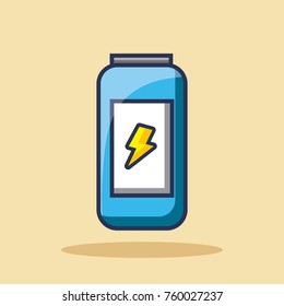 energy drink can beverage bolt icon
